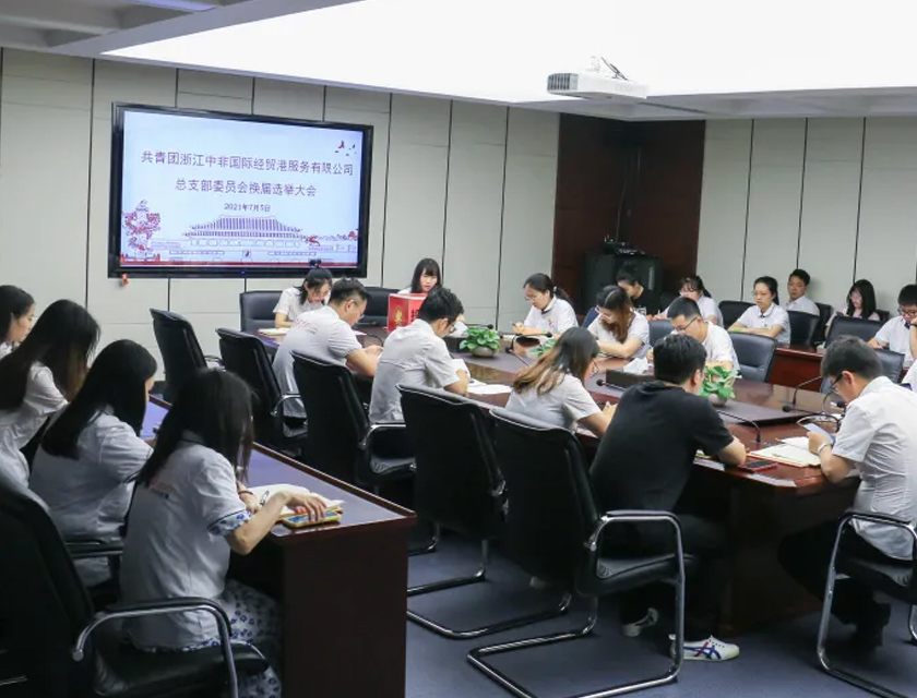 中非經(jīng)貿(mào)港團(tuán)總支順利完成換屆工作